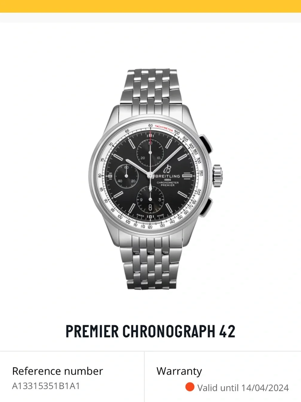 Breitling premier chronograph 42